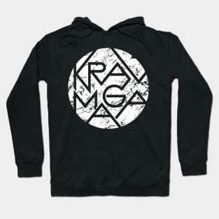 Krav Maga Distressed Sharp Lettering Hoodie